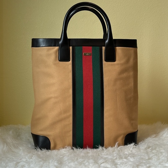 💯Authentic Gucci Tote Bag with Cherryline🍀 - Picture 14 of 16
